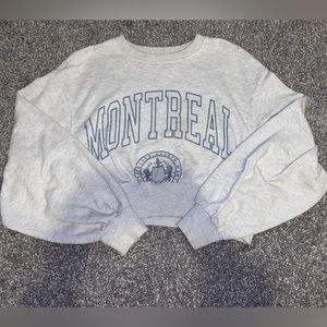 Garage cropped crewneck